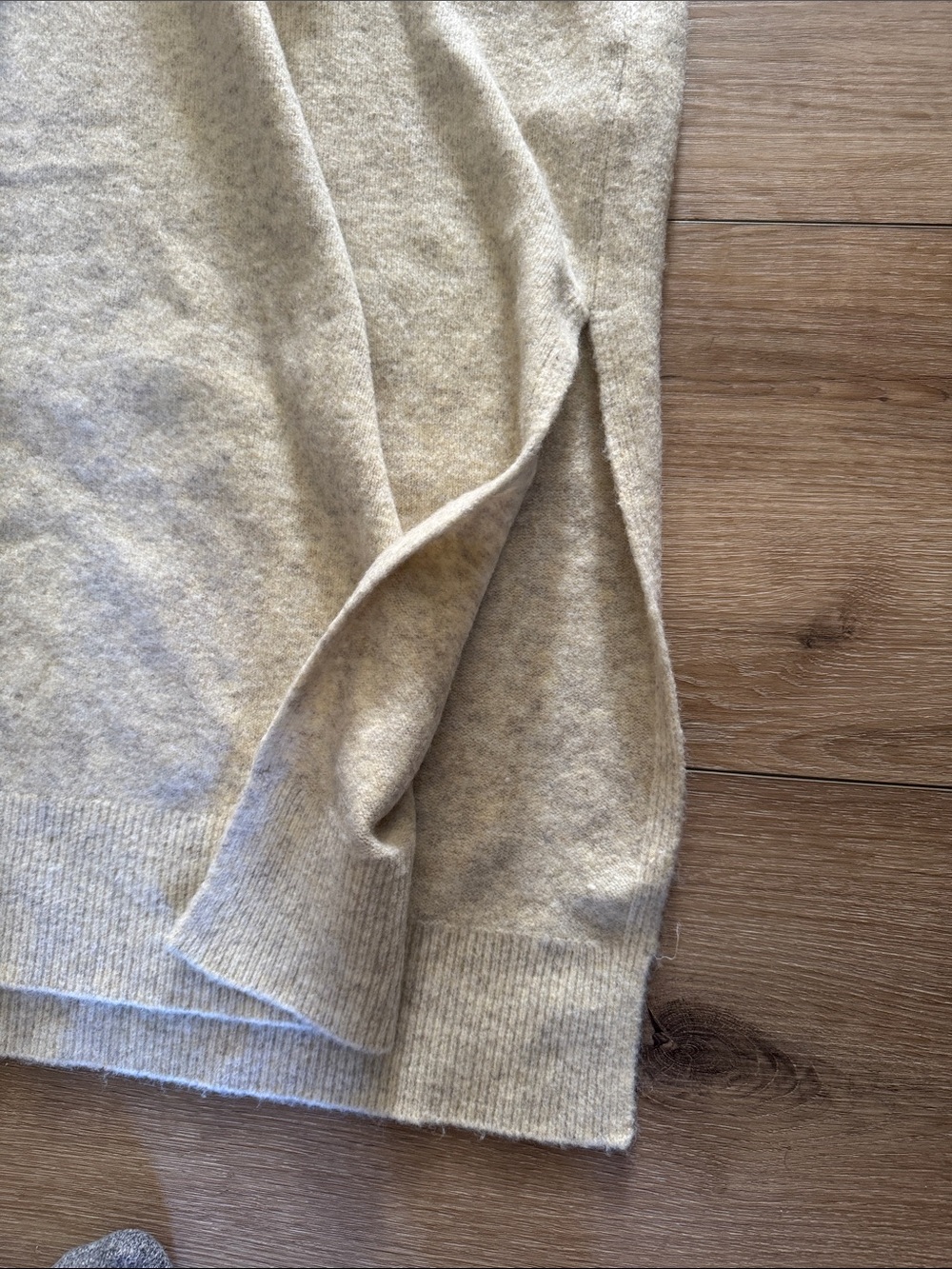 Abercrombie & Fitch Cream Long Sleeve Sweater Dress - Picture 5 of 6